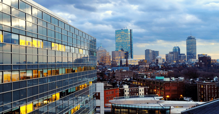 A view of the city of Boston