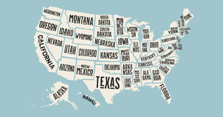 Map of US States